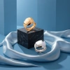 A pure silver ring is a fashionable and simple design for women's daily wear Application Scenario